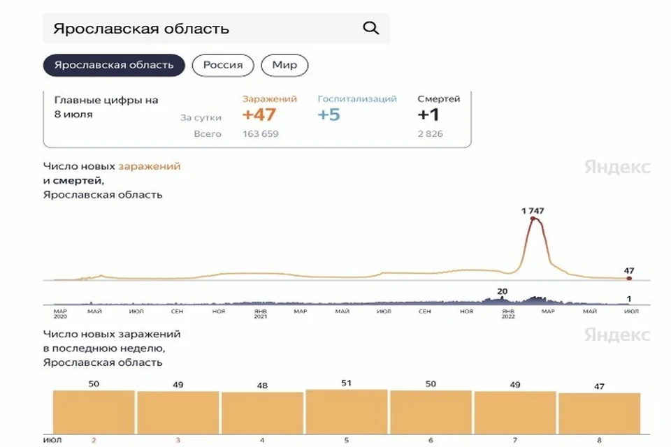 Скриншот Яндекс.Статистика