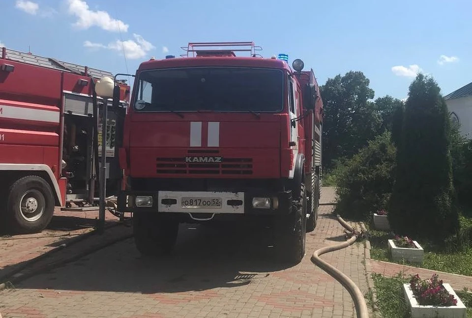 Пожар на территории женского монастыря вспыхнул в Богородском районе 11 июля Фото: ГУ МЧС России по Нижегородской области