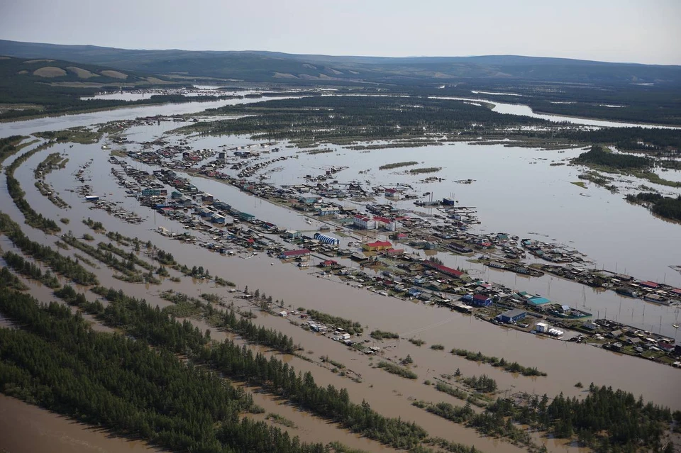 Затопленное село Боронук. Фото: Андрей СОРОКИН