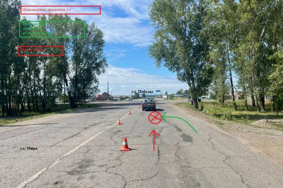 На юге Красноярского края под колеса машины попал восьмилетний велосипедист. Фото: ГИБДД