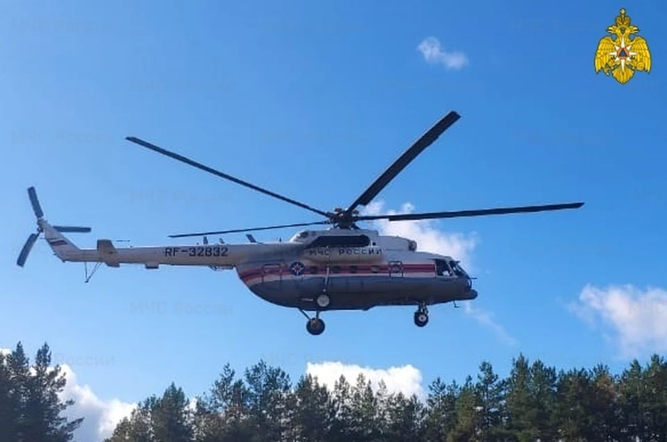 На вертолете в Тверь доставили больного ребенка Фото: ГУ МЧС России по Тверской области