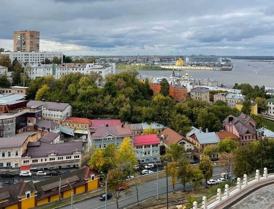 Новгородом 30. Нижний Новгород с воздуха. Нижний Новгород.