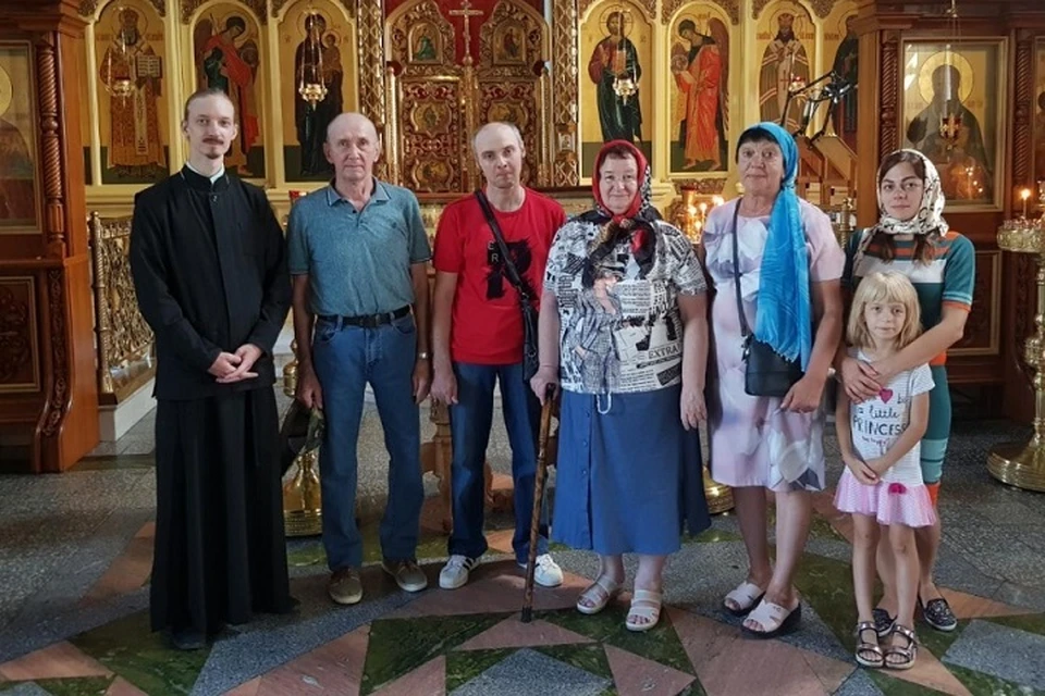 Беженцы с Донбасса побывали в храме святителя Иннокентия Иркутского