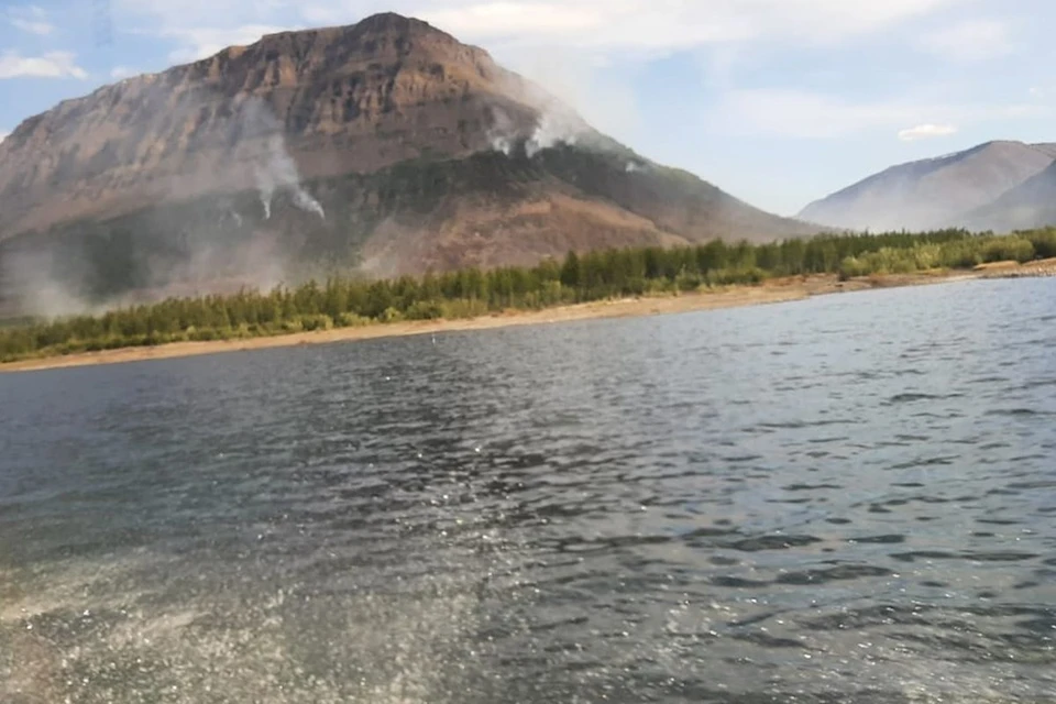 В Красноярском крае частично локализовали лесной пожар на озере Лама. Фото: Лесопожарный центр