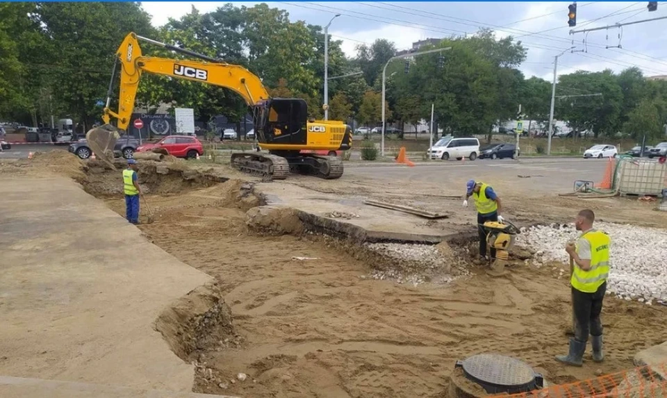 В центре столицы полным ходом идут ремонтные работы (Фото: сайт мэра Кишинева).