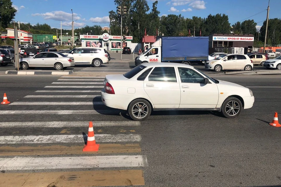 Причиной ДТП стало то, что водитель не уступил дорогу пешеходу. Фото: ГИБДД по Новосибирску
