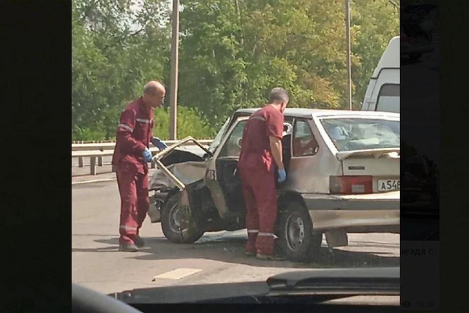 Авария на Павловском тракте. Скриншот ТК "В курсе 22"