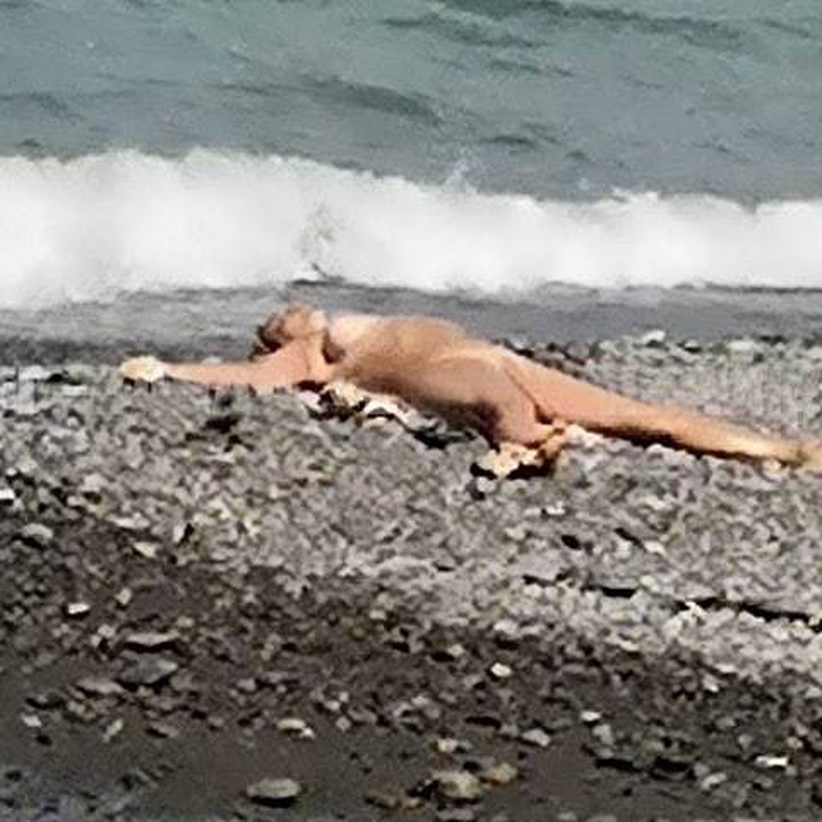 Русские голые девушки отдыхают на море