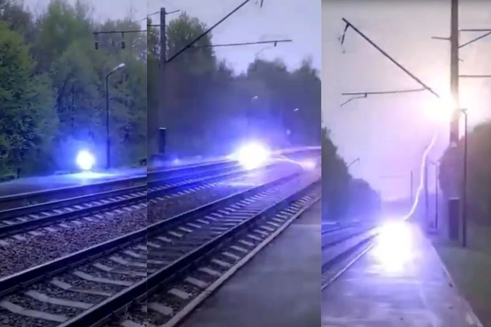 Шаровую молнию сняли на видео в Братском районе