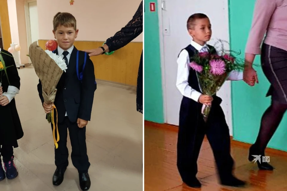 Анас (слева) и Кирилл (справа) стали единственными первоклассниками в своих школах. Фото: герои публикации