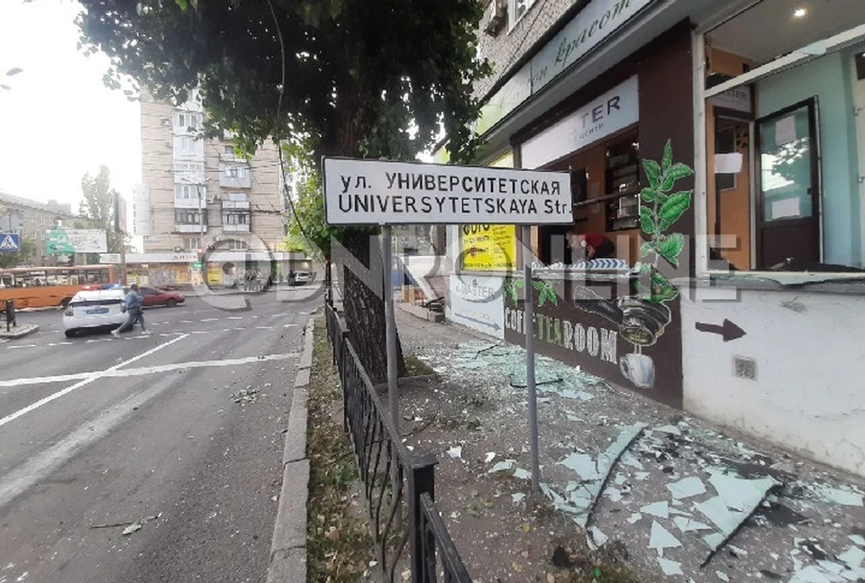ВФУ обстреляли одну из центральных улиц Донецка. Фото: t.me/dnronline