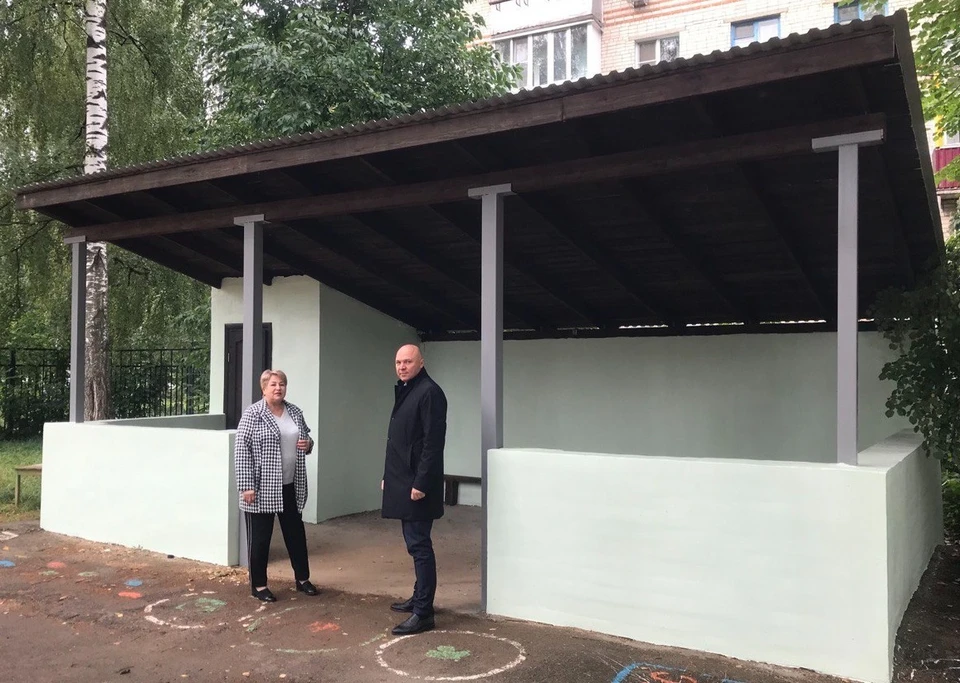 Лукойл отремонтировал прогулочную веранду в детском саду