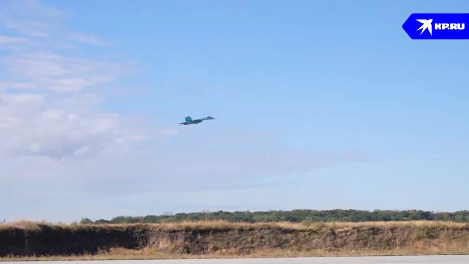 Боевой вылет Су-35С в рамках спецоперации на Украине