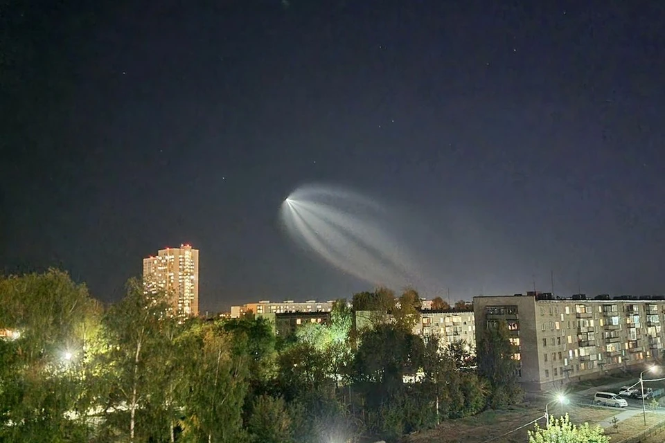 Над Новосибирской областью вечером в среду, 21 сентября, пролетел космический корабль «Союз МС-22». Фото: Андрей Соколов