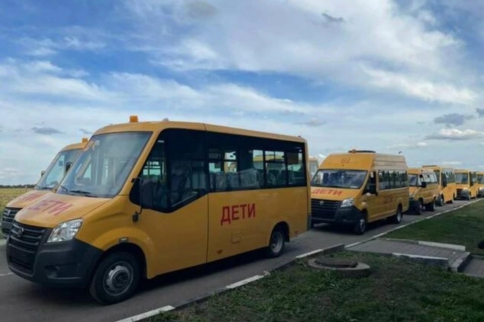 ЛНР получила из РФ 20 микроавтобусов для школ. Фото: МОН ЛНР