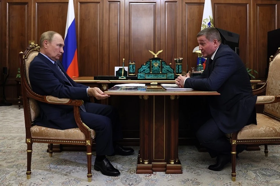 Владимир Путин и Андрей Бочаров обсудили важные вопросы. Фото: пресс-служба администрации региона.