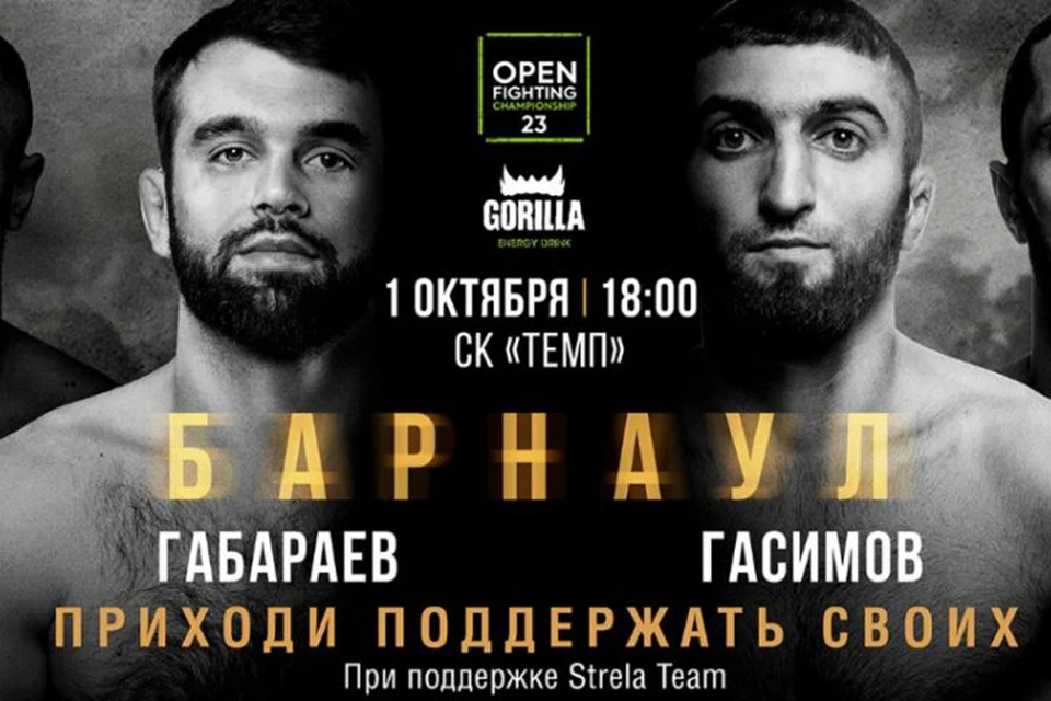 Турнир по MMA пройдет в Барнауле 1 октября