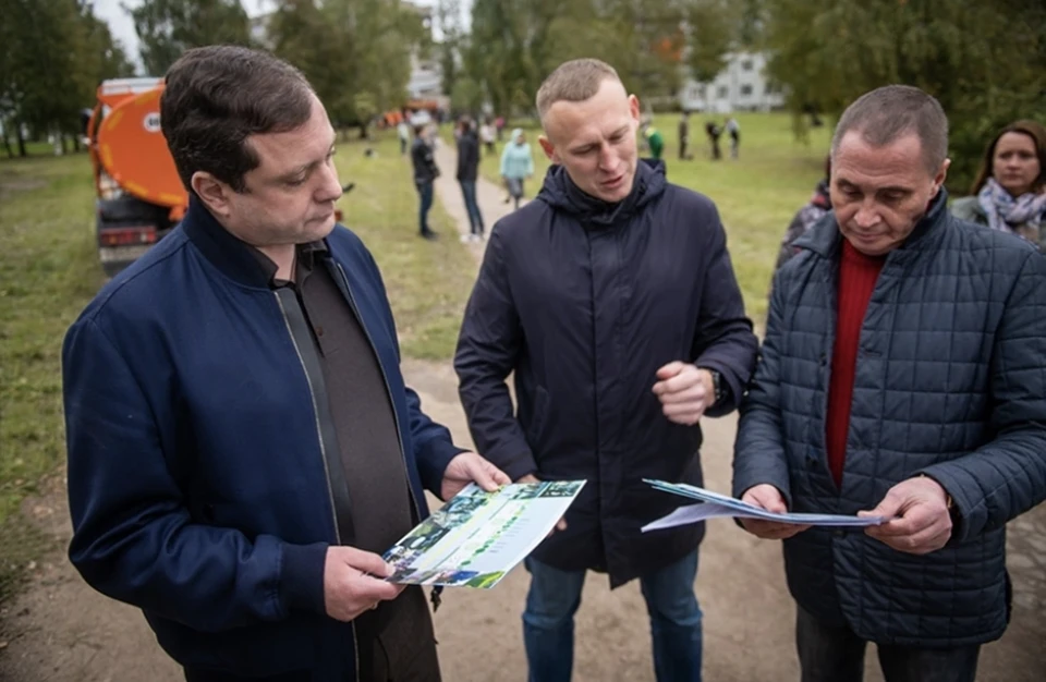 В Смоленске обустроят «карманный парк» в Промышленном районе. Фото: страница губернатора Алексея Островского в соцсетях.