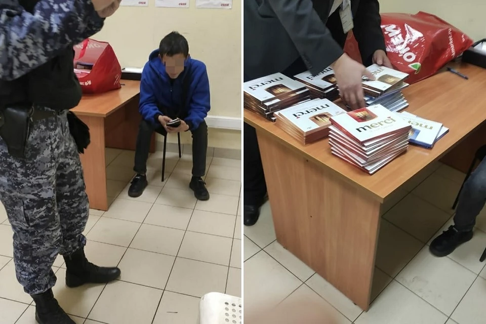Сладкоежка украл шоколада на девять тысяч рублей. Фото: vk.com/uvo78