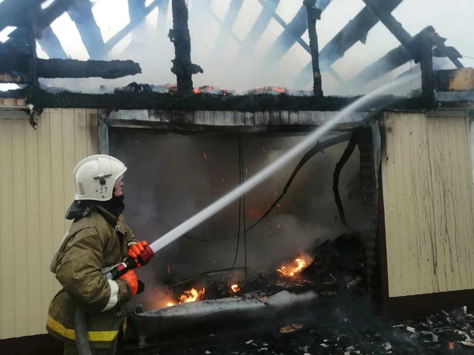 Меньше часа ушло на полную ликвидацию пожара