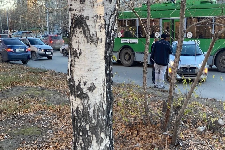 В Новосибирске водитель-торопыга заблокировал движение по Сибиряков-Гвардейцев. Фото: "АСТ-54".