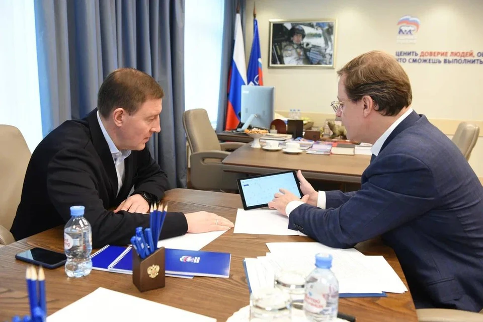 Губернатор и секретарь генсовета партии обсудили создание новой платформы / Фото: Единая Россия