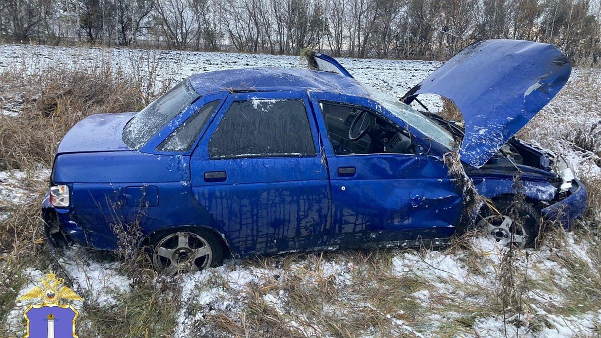 На дороге в Ульяновской области синяя десятка улетела в кювет - KP.RU