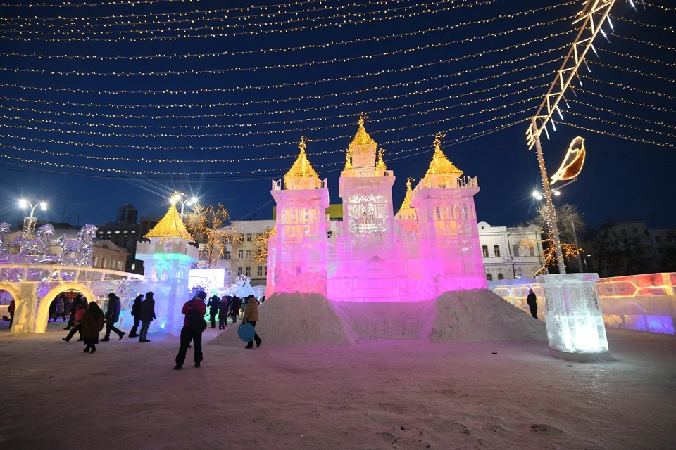 Ледяной городок екатеринбург 2023