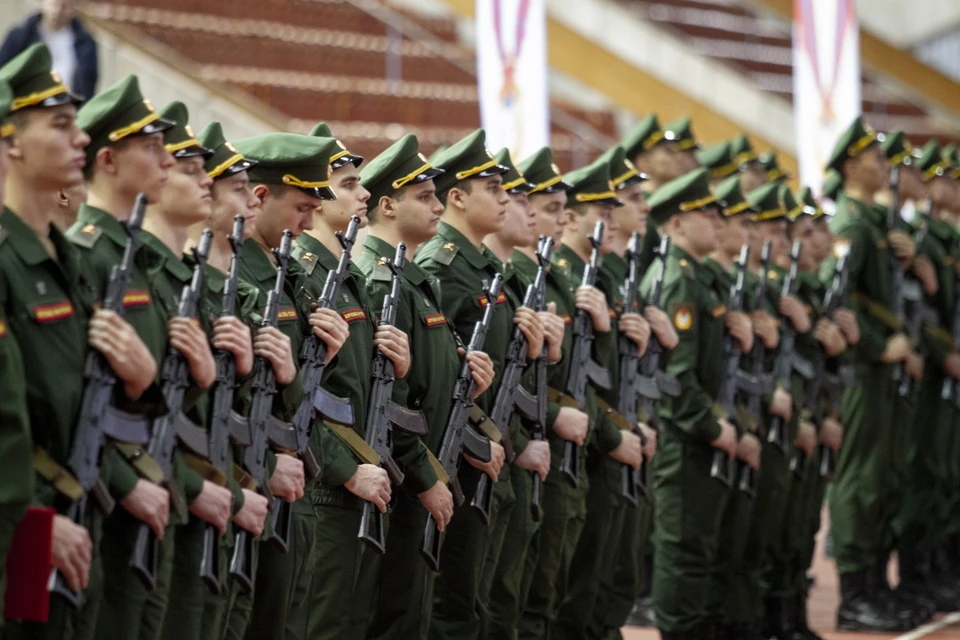 Военную присягу приняли 83 спортсмена. Фото: МО РФ