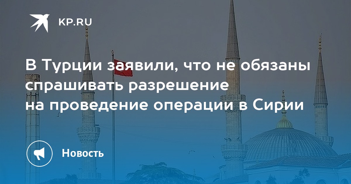 Калын: Турция не будет просить разрешения на ведение операций в Сирии