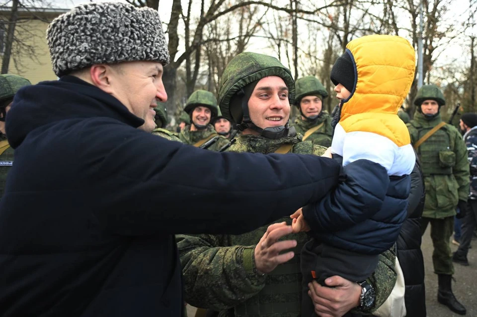 Семьи проводили любимых на защиту Родины. Фото: https://t.me/muratkumpilov
