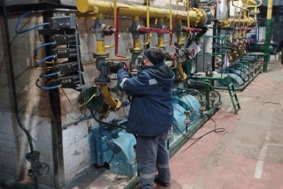 В Волновахе происходит запуск котельных, которые работают на газе. Фото: МинЖКХ ДНР