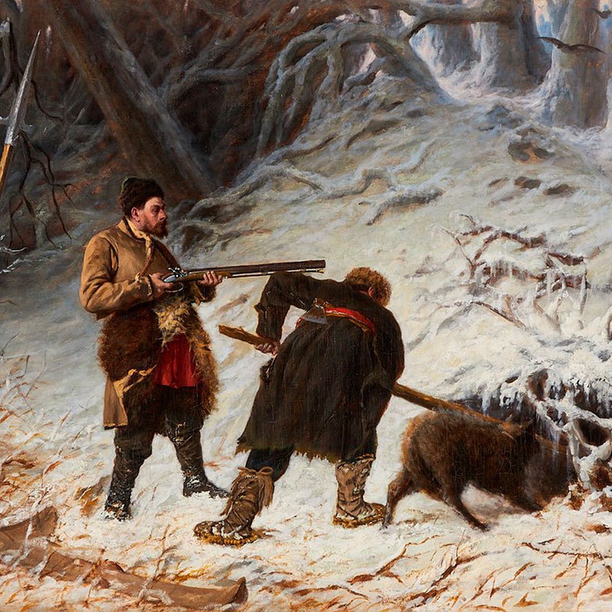 Знаменитое полотно с медведем Василия Перова выставили на интернет-торги -  KP.RU
