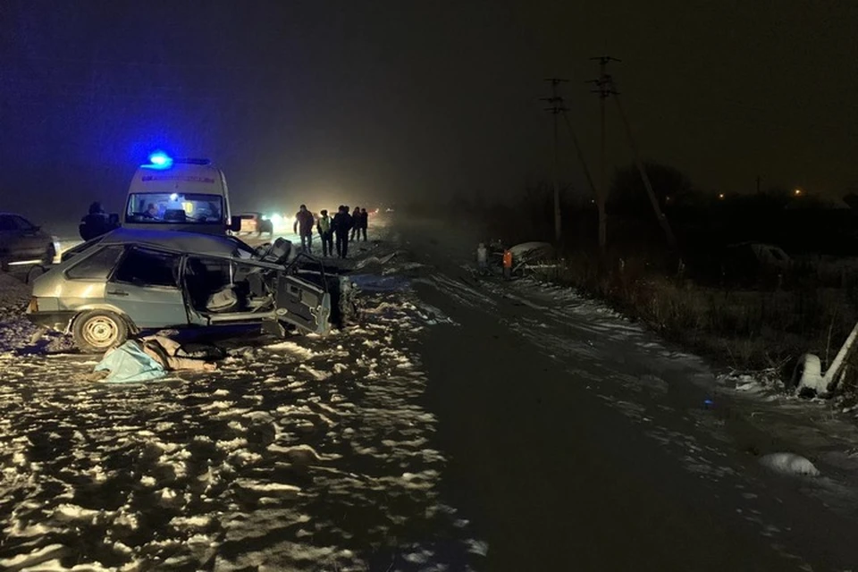 Авария случилась на 8 километре автодороги «Йошкар-Ола – Уржум». Фото: Госавтоинспекция Марий Эл