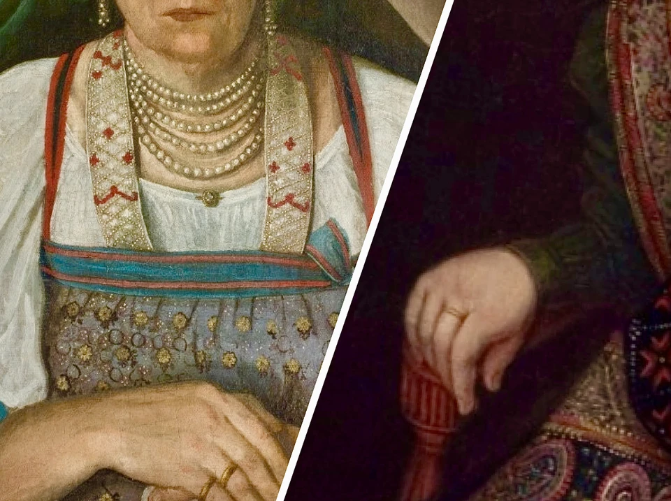 Вот эти кольца на старинных портретах послужили поводом для искусствоведческо-культурологического анализа. Фото: Тверская областная картинная галерея.