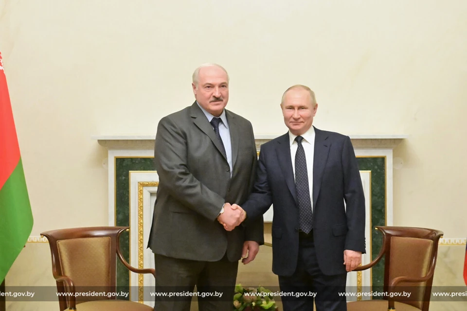 В Кремле назвали темы переговоров Путина и Лукашенко в Минске 19 декабря 2022 года. Фото: пресс-служба президента