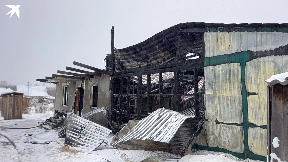 Из горящего здания спаслись шесть человек.