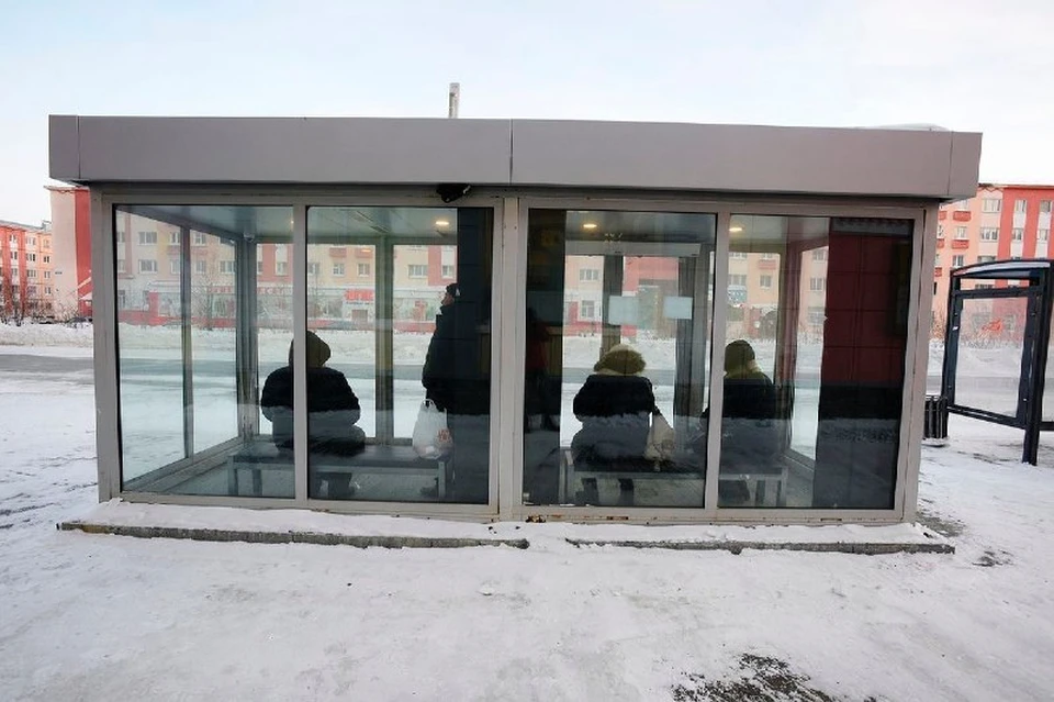 В Норильске установили 65 отапливаемых остановок. Фото: тг "Жить в Норильске"