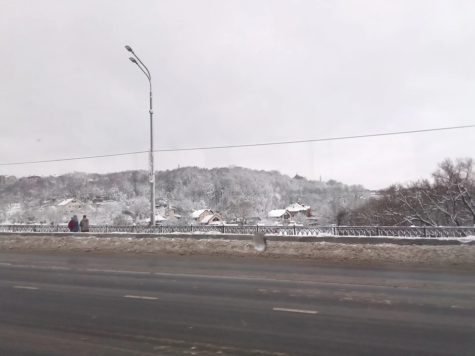Пожар случился на дороге в результате ДТП