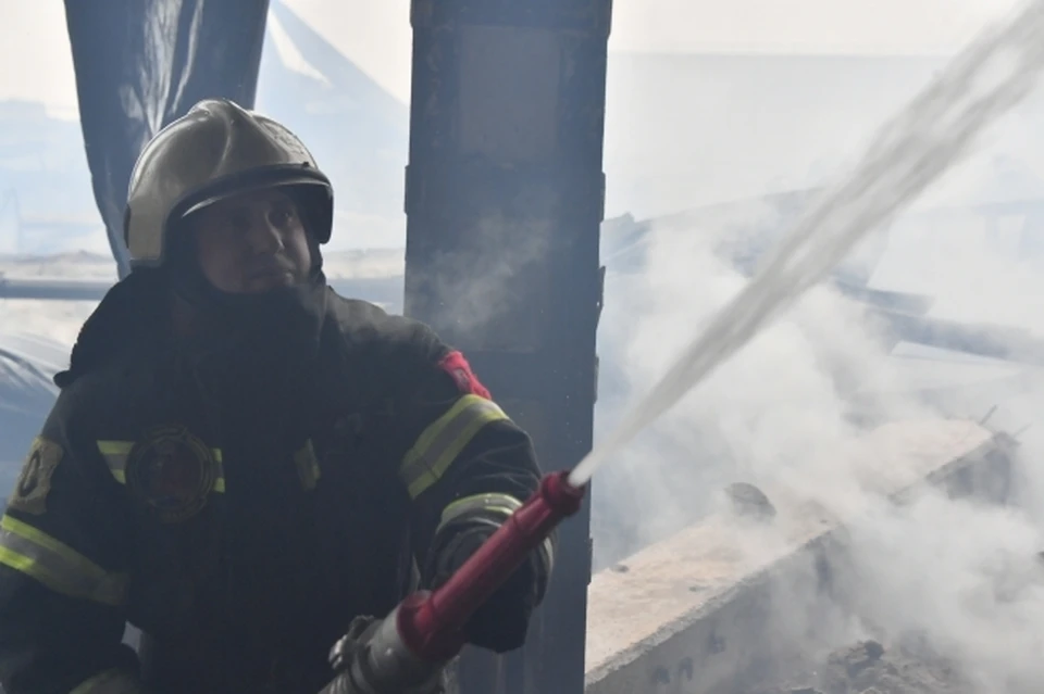 Площадь пожара составила четрые квадратных метра