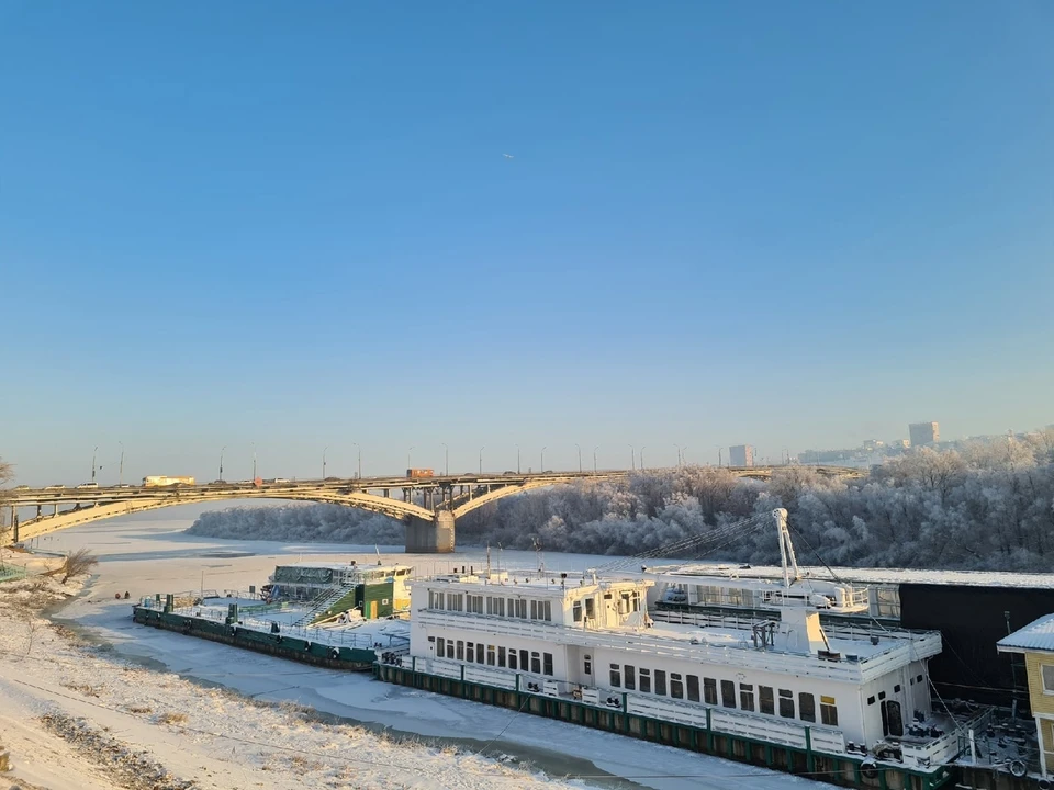 Нижегородская канатная дорога не работает из-за морозов 9 января.