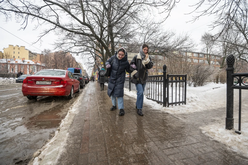 Рекордное тепло и сильные дожди ожидаются в Петербурге 19 января