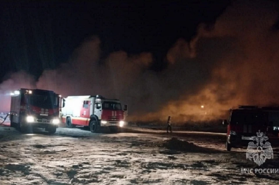 Фото с места пожара. Фото: ГУ МЧС по Свердловской области