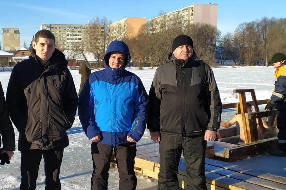 сотрудники Тюрьмы искупались в проруби