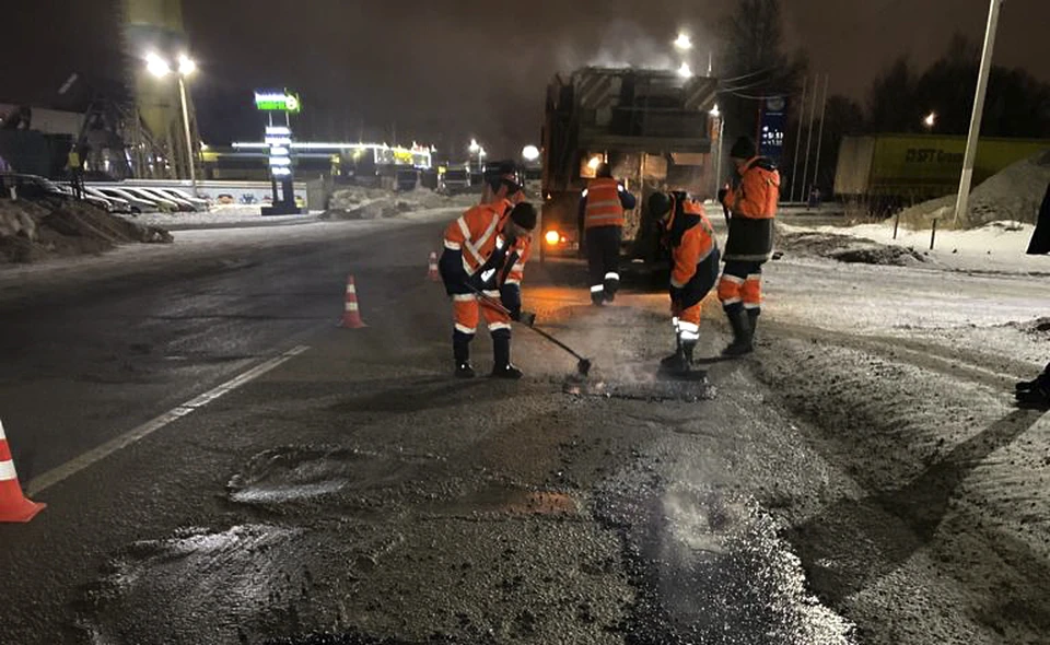 С начала января заделаны повреждения дорожного покрытия общей площадью свыше 650 кв. метров Фото: администрация Твери