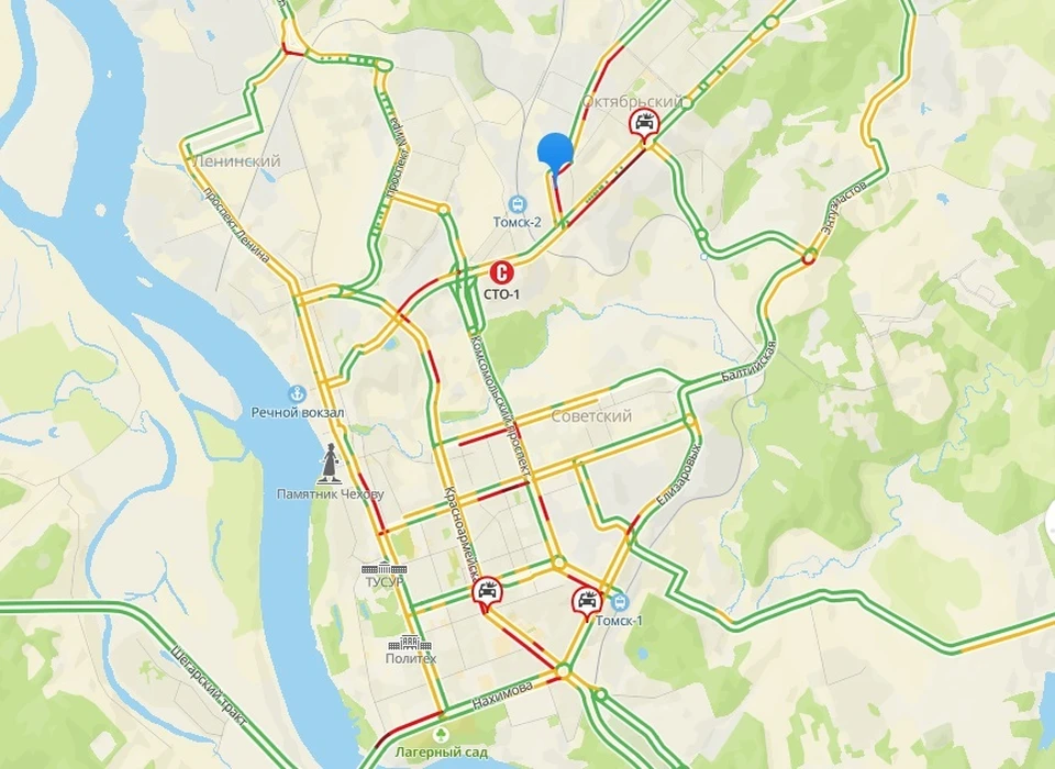 Пробки в томске на данный момент. Пробки Томск. Черемошники Томск на карте. Томск район Черемошники на карте. Пятница вечер пробки Новосибирск на карте.