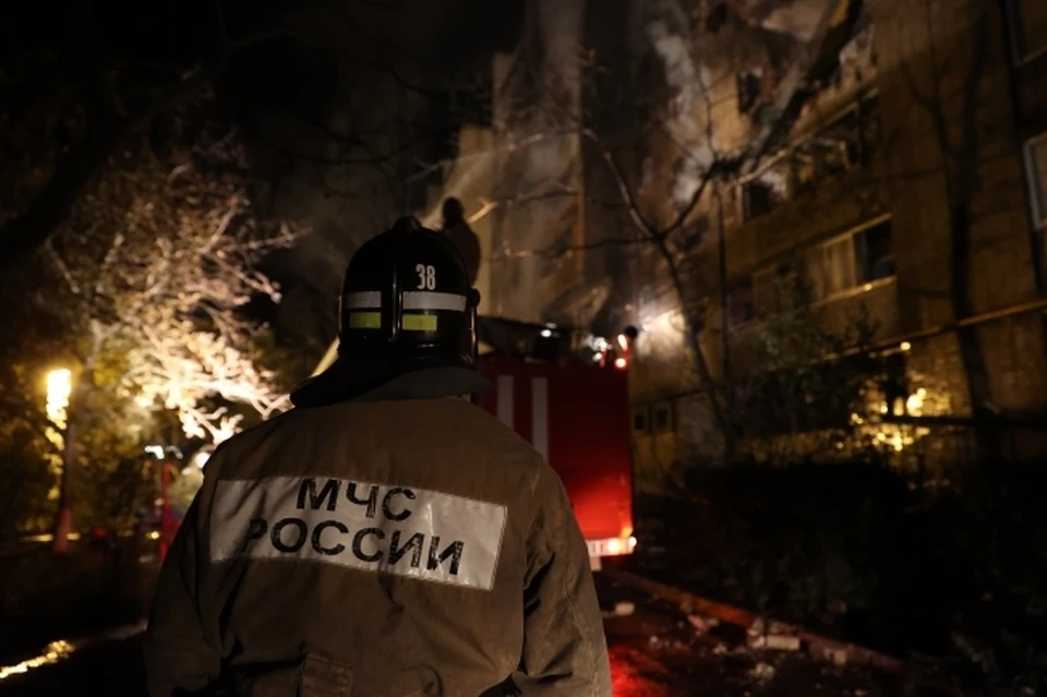 МЧС прибыли на место через две минуты.