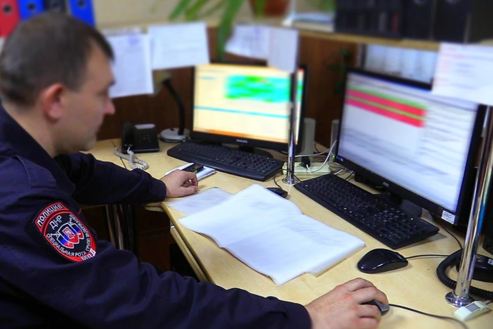 Сигнал поступил дежурному главного пункта централизованного наблюдения. Фото: МВД ДНР