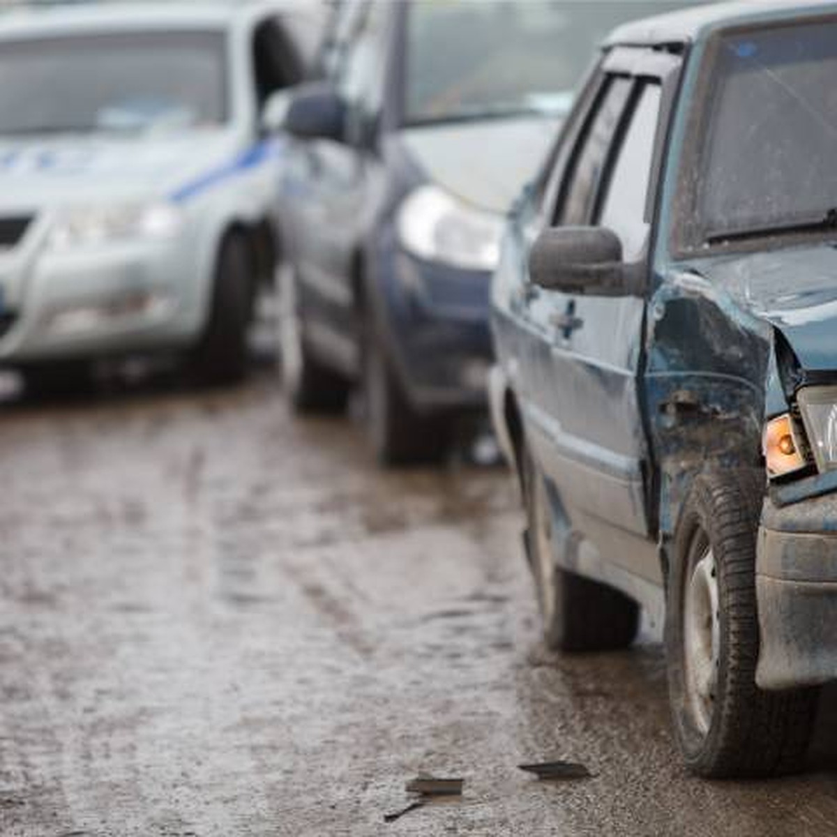 Пять автомобилей столкнулись на трассе в Кстовском районе утром 2 февраля -  KP.RU