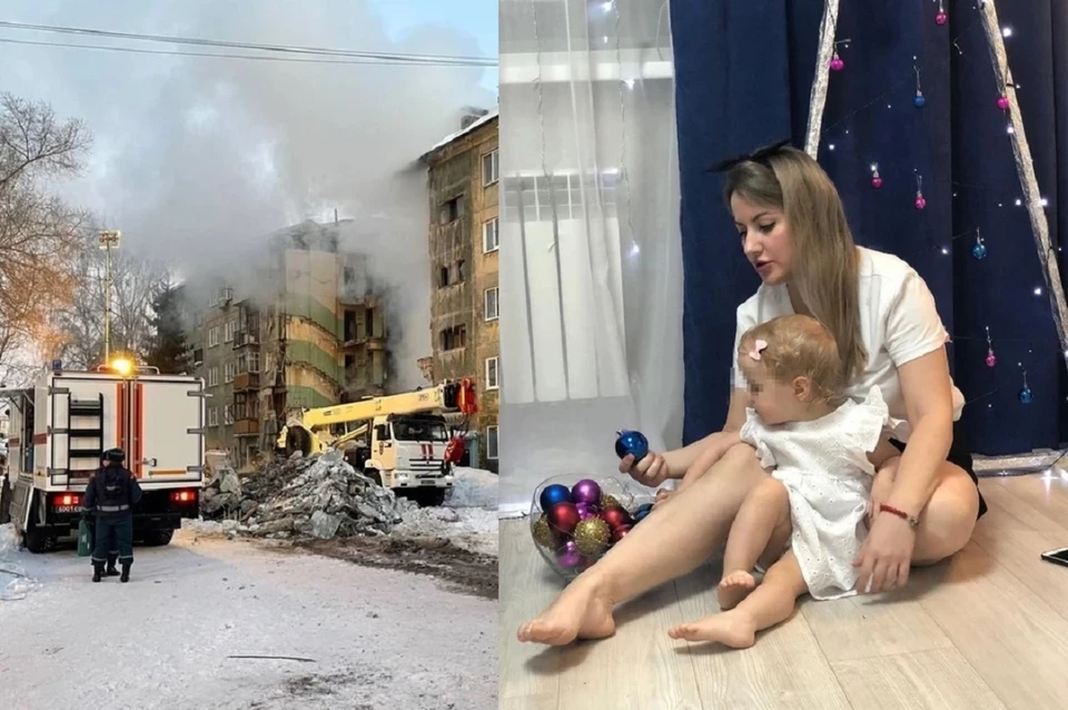 В Новосибирске простятся с мамой и двухлетней дочкой, погибшими при взрыве в пятиэтажке на Линейной. Фото: соцсети.